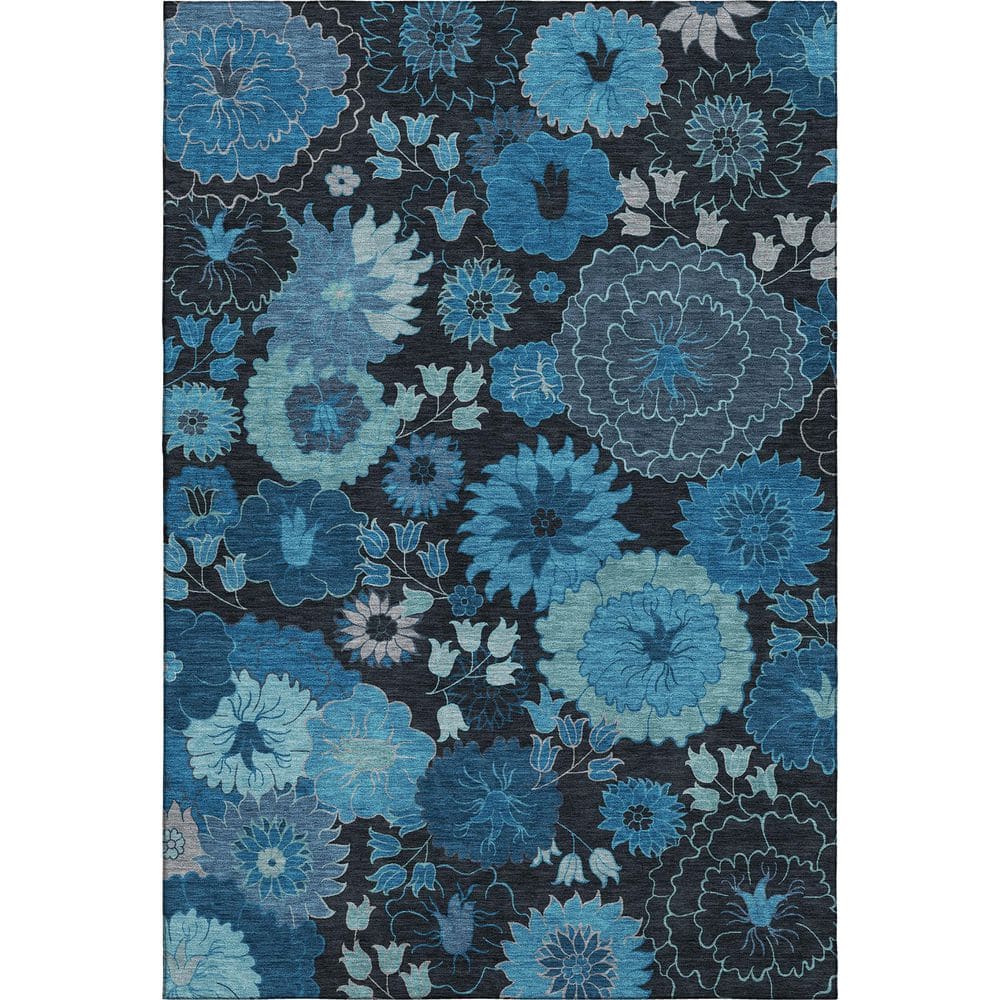 Mayfield Premium Machine Washable Abstract AMF2295 Blue 5 ft. x 7 ft. 6 in. Area Rug price history on PriceWatchPro