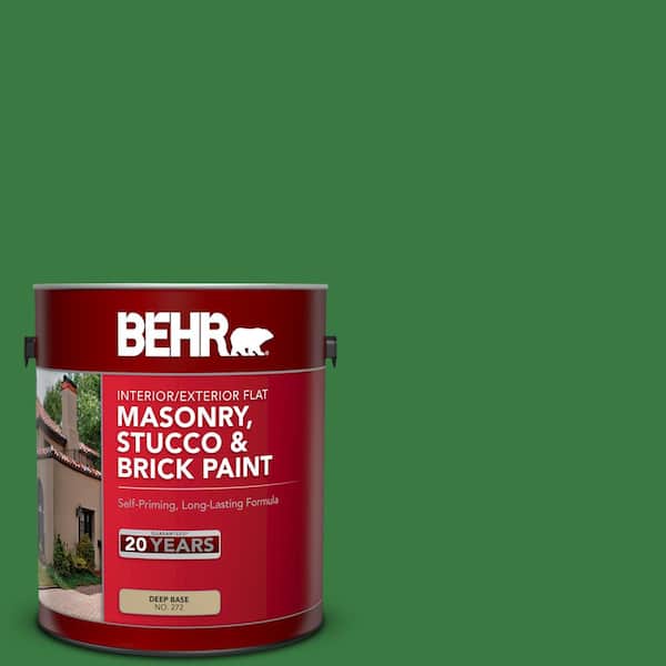 BEHR 1 gal. #M390-7 Hills of Ireland Flat Interior/Exterior Masonry, Stucco and Brick Paint