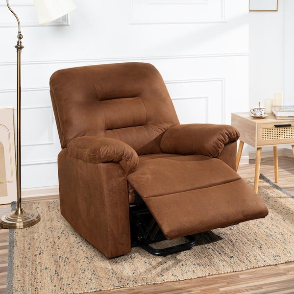 WELLFOR Power Lift Recliner Chair for Elderly Camel Polyester