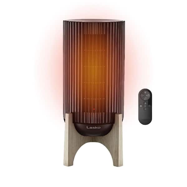 Artisan Series 1500 W 15.5 in. Black Electric High Velocity Tower Ceramic Heater with Base, Timer, Thermostat and Remote