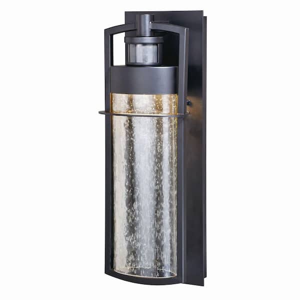 Logan Bronze LED Motion Sensor Dusk to Dawn Outdoor Wall Light