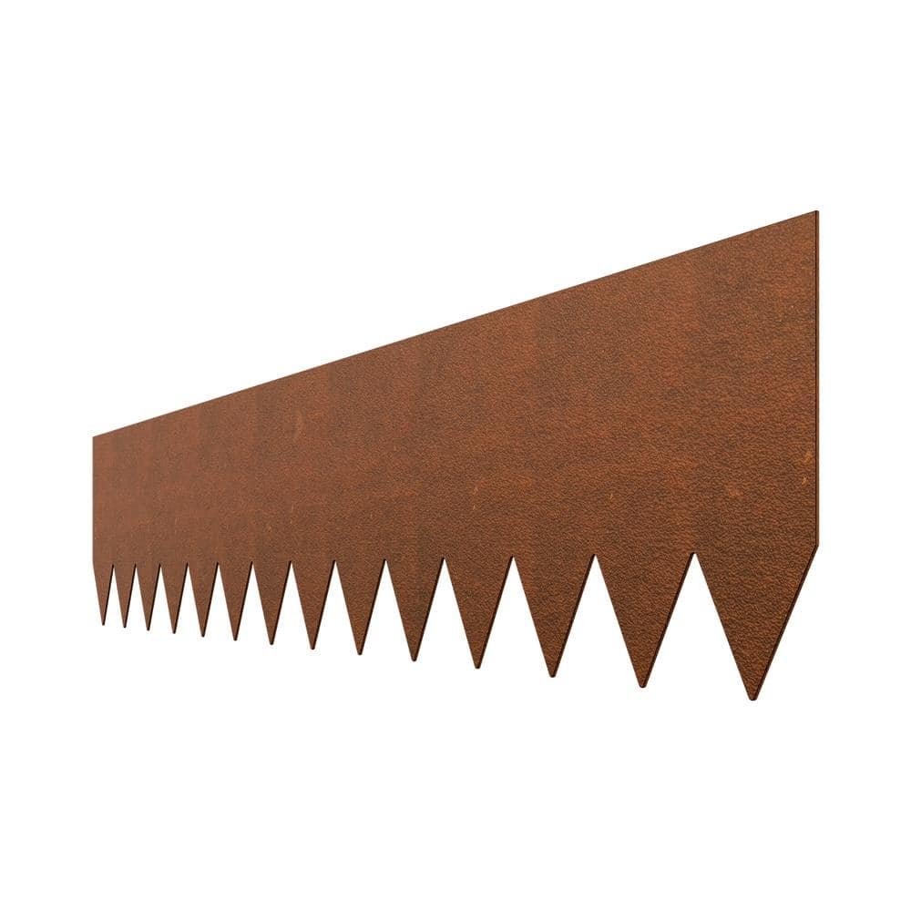 Steel Landscape Edging 6-Pack 40x8 in Bendable Weather-Resistant Pre-Rust Metal Border for Flower Bed Pathway price history on PriceWatchPro