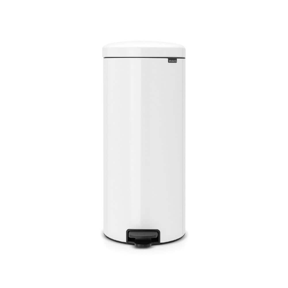 NewIcon 8 Gallon (30L) White Step On Trash Can price history on PriceWatchPro