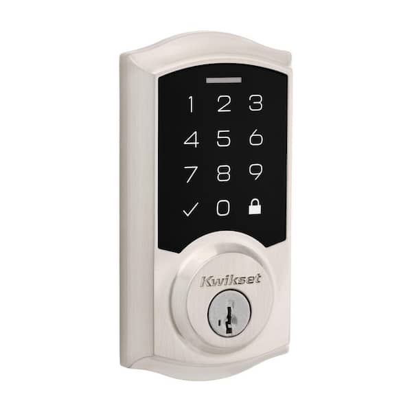 Photo 1 of ***KEY ISNT CORRECT KEY***  SmartCode 270 Traditional Satin Nickel Touchpad Single Cylinder Electronic Deadbolt Featuring SmartKey Security