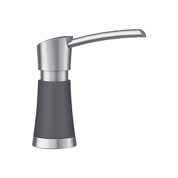 Blanco Artona Deck-Mounted Soap and Lotion Dispenser in Cinder and Stainless