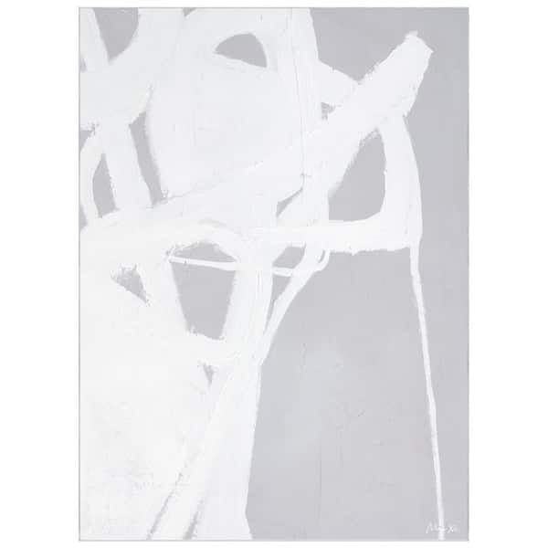 Gray 8 ft. x 10 ft. Dive In Washable Abstract Art Area Rug Power-loomed Heavenly Softness with Non-Slipping Backing