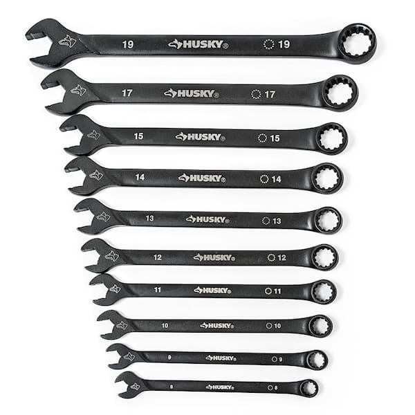 Husky - Metric Long-Pattern Universal Combination Wrench Set (10-Piece)