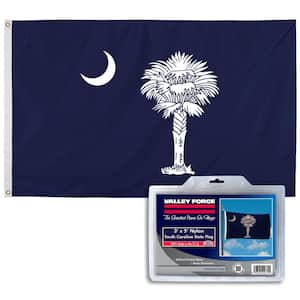3 ft. x 5 ft. Nylon South Carolina State Flag