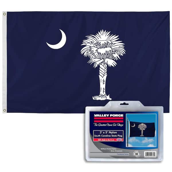 Valley Forge Flag 3 ft. x 5 ft. Nylon South Carolina State Flag