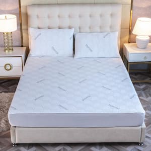 Bamboo Charcoal Infused Queen Mattress Pad