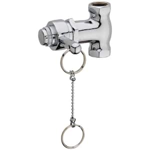 Self-Closing Shower Valve with Pull Chain in Chrome 2.8 in H x 2.95 in W x 4.30 in D