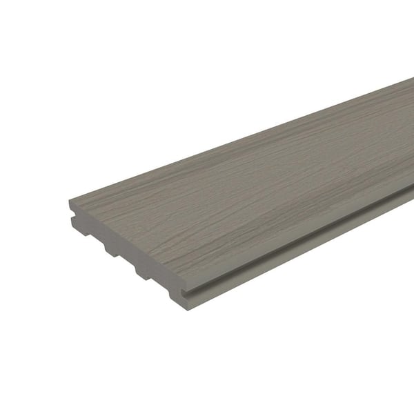 NewTechWood Bell Series 0.88 in. x 5.5 in. x 16 ft. Grooved Roman Antique Composite Decking Board