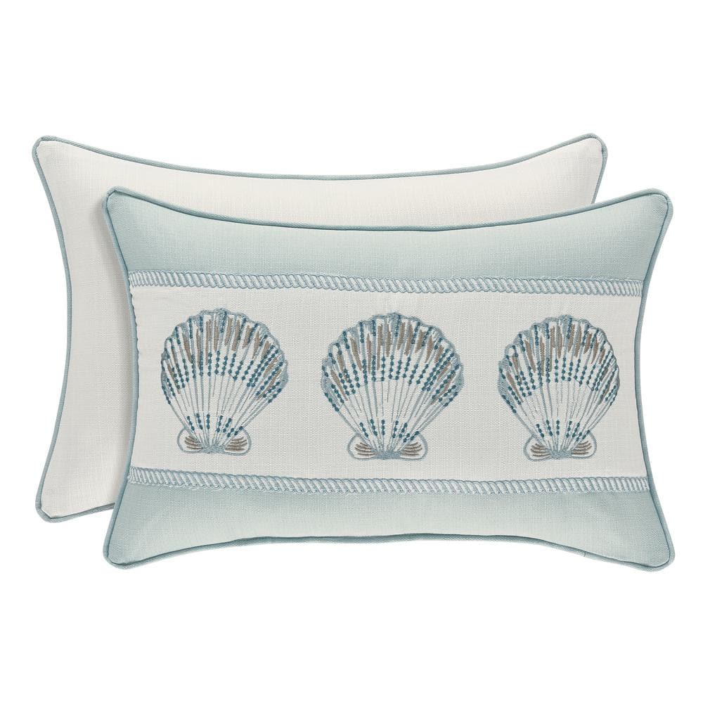 WaterS Edge Aqua Boudoir Pillow