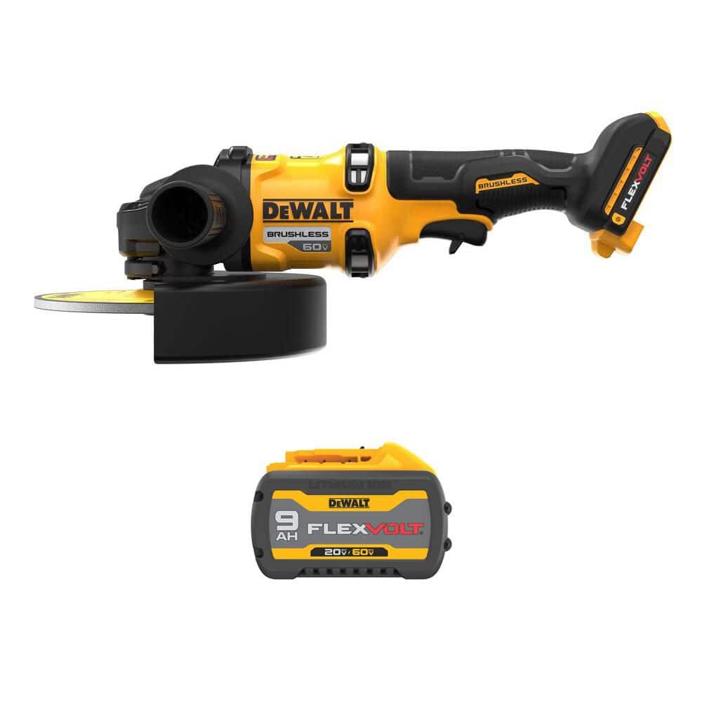 FLEXVOLT 60V Lithium-Ion Cordless 7 in. Angle Grinder with FLEXVOLT 20V/60V MAX 9. 0Ah Battery price history on PriceWatchPro