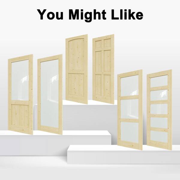 ARK DESIGN 72 in. x 80 in. 2-Panel Universal Solid Core Unfinished