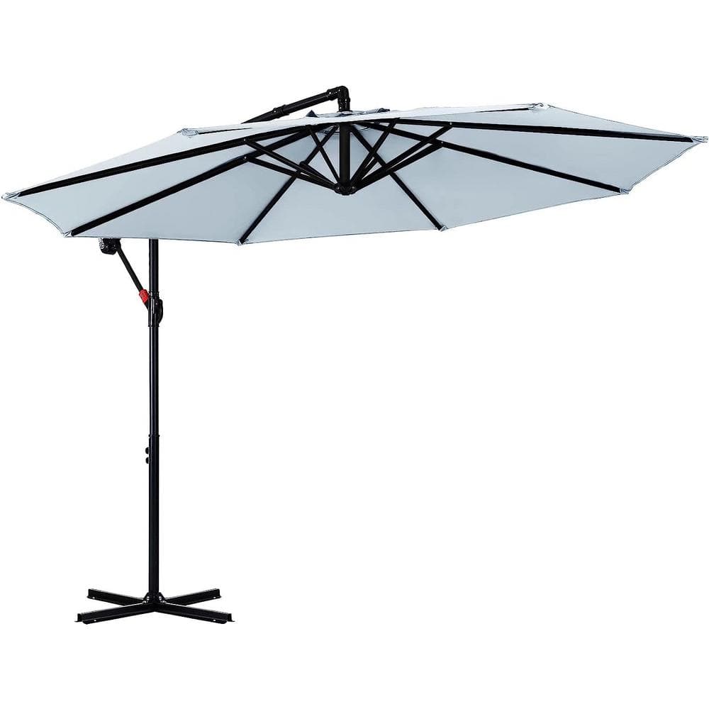 9 ft. Market Beach Umbrellas Patio Cantilever Umbrella Offset Hanging Umbre