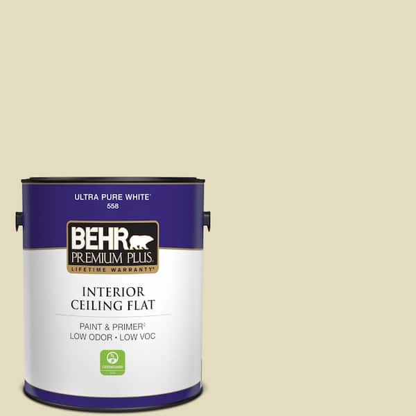 BEHR PREMIUM PLUS 1 gal. #M330-2 Flowery Ceiling Flat Interior Paint