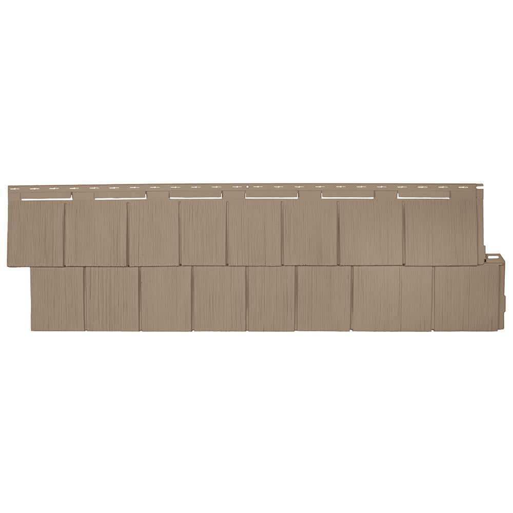 NovikShake 14.5 in. x 48.75 in. RS RoughSawn Shake Polymer Siding in Khaki (12 Panels Per Box, 48.8 sq. ft.) price history on PriceWatchPro