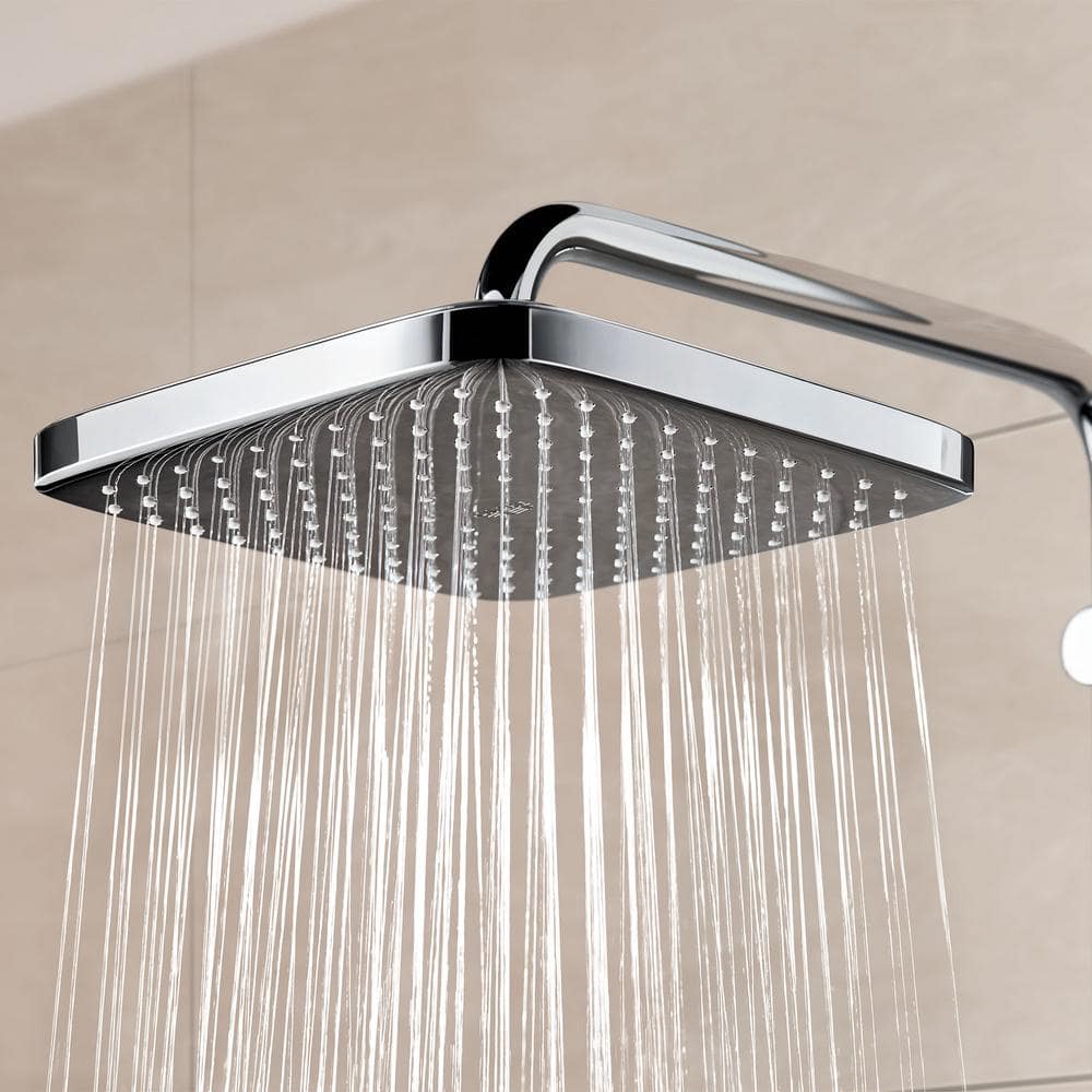 Tempesta Square Chrome Rain Shower Head with DreamSpray