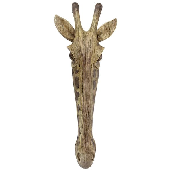 Design Toscano 16.5 in. x 6.5 in. Animal Mask of the Savannah Giraffe Wall Sculpture