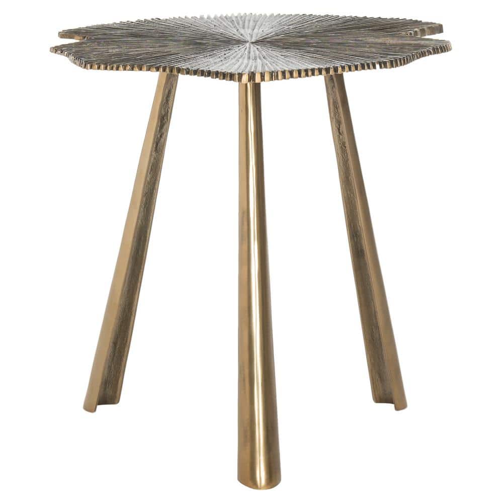 SAFAVIEH Portia 20.5 in. Dark Gold Side Table FOX3247A - The Home Depot