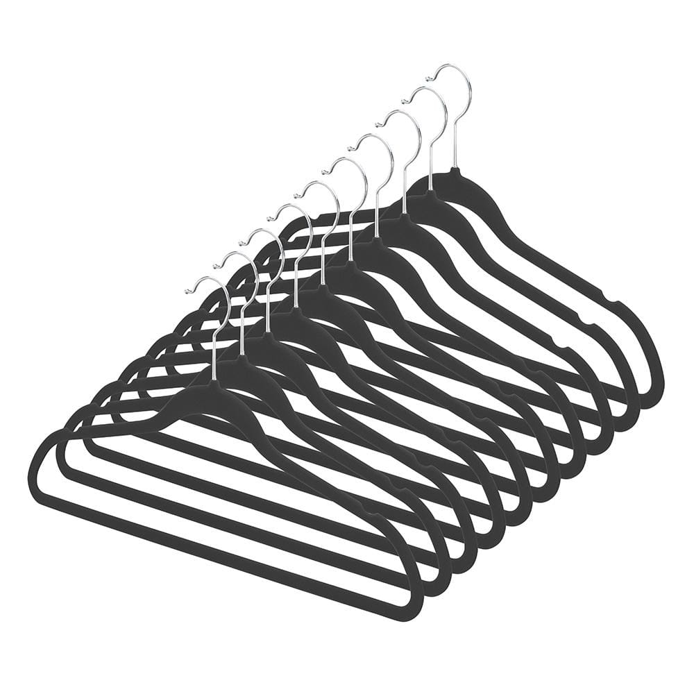 Home Essentials White Slim Grips Hangers, 16-Pack