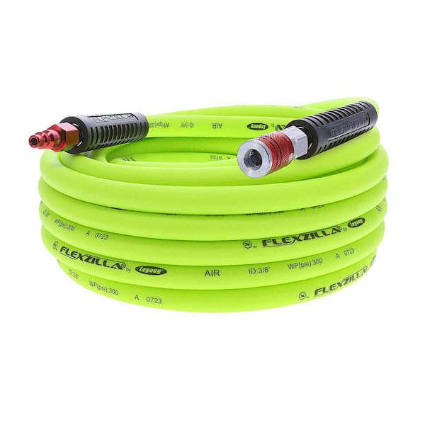 3-Piece Air Hose Kit, 3/8 in. x 35 ft. with Color Connex Coupler and Plug, Type D, Red