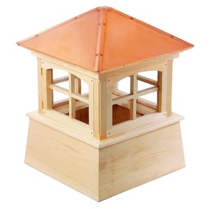 Huntington 22 in. x 30 in. Wood Cupola with Copper Roof
