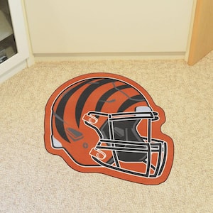 Cincinnati Bengals Black 3 ft. x 2 ft. Mascot Helmet Area Rug