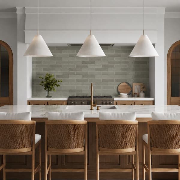 MSI Lakeview Jade Glossy Jade Ceramic Subway Tile 3 in. x 12 in