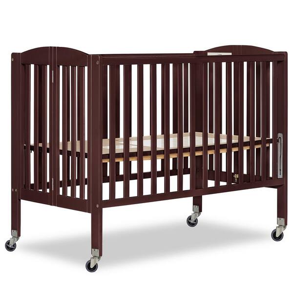 Dream On Me Folding Espresso Full Size Convenience Crib