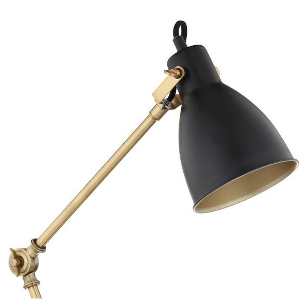 Loris Column Brass/Black Cement Table Lamp