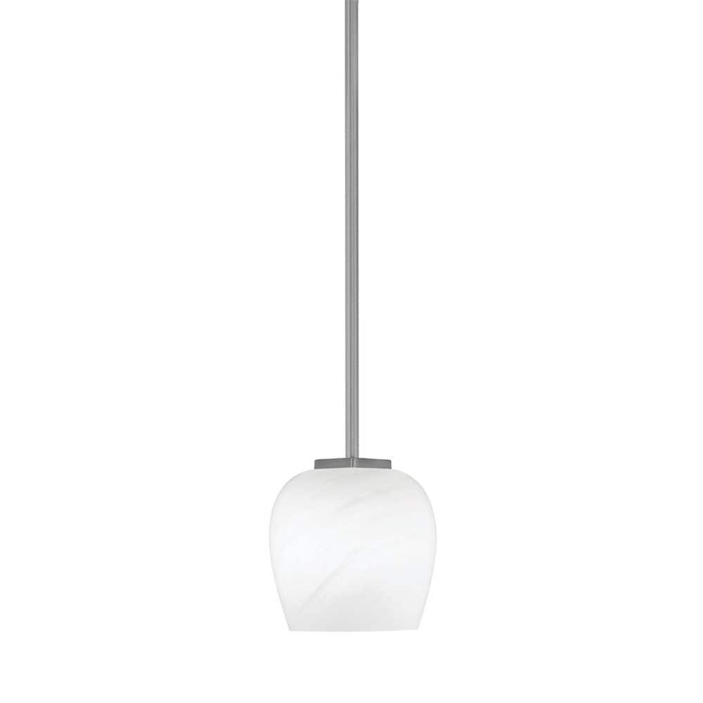 Bridgewater 100-Watt 1-Light Graphite Shaded Pendant Light with 6 in ...