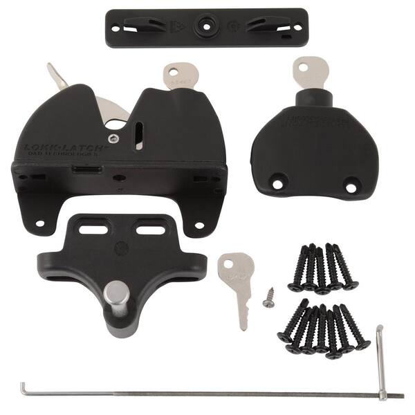 Veranda White Lokk Latch with External Access Kit
