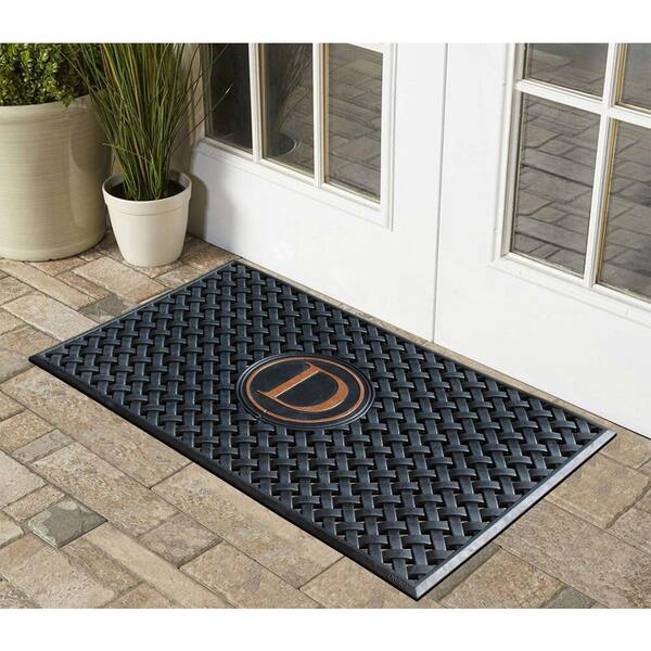 Durable Front Door Mat Heavy Duty Doormat for Outdoor 17x29.5 Inch Brown