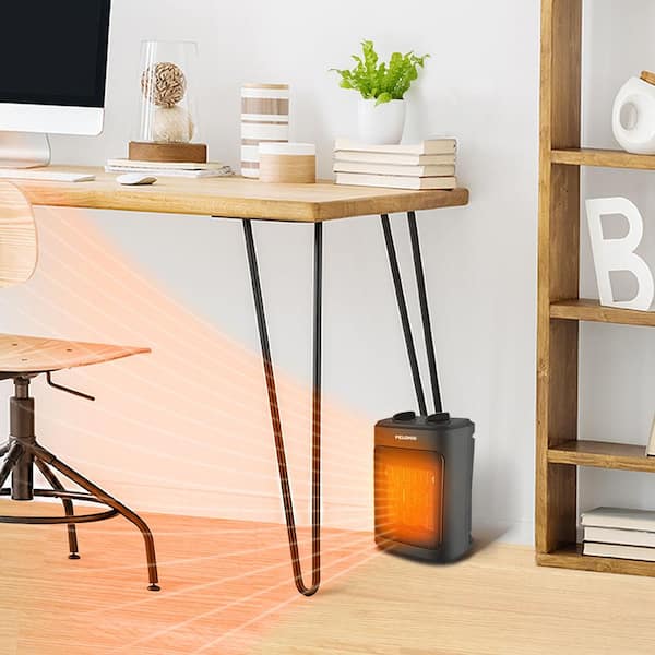Foldable Electric Space Heater Under Desk, All-around Electric Leg