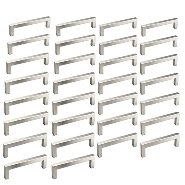 30-Pack 5 in. Brushed Nickel Cabinet Pulls, Kitchen Cabinet Handles, Modern Drawer Pull, Stainless Steel Handle