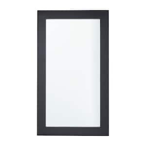 42 in. x 24 in. Rectangle Framed Black Wall Mirror