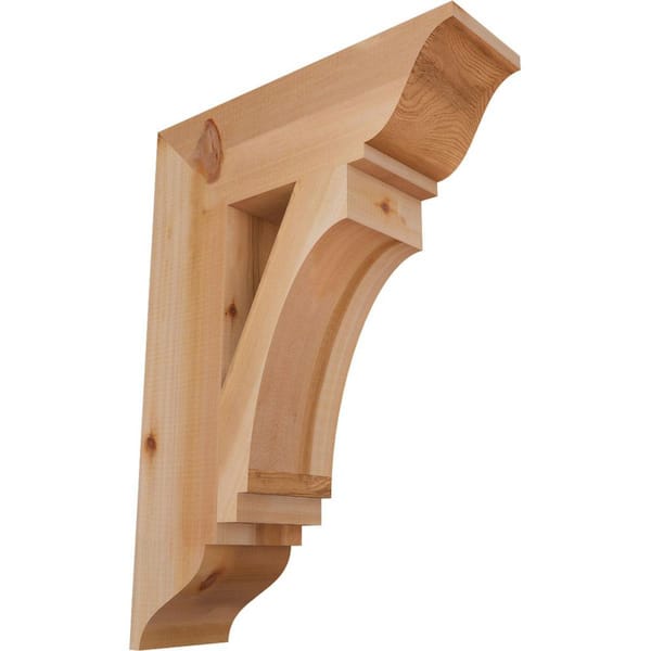 Ekena Millwork 5.5 in. x 28 in. x 20 in. Western Red Cedar Imperial Traditional Smooth Bracket