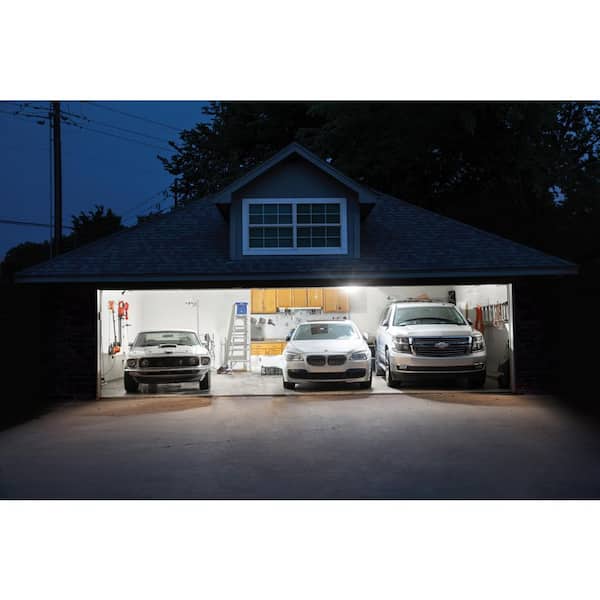 Ultra Bright 9000L LED (60 Watt) Utility Garage Ceiling Light with Adjustable Panels