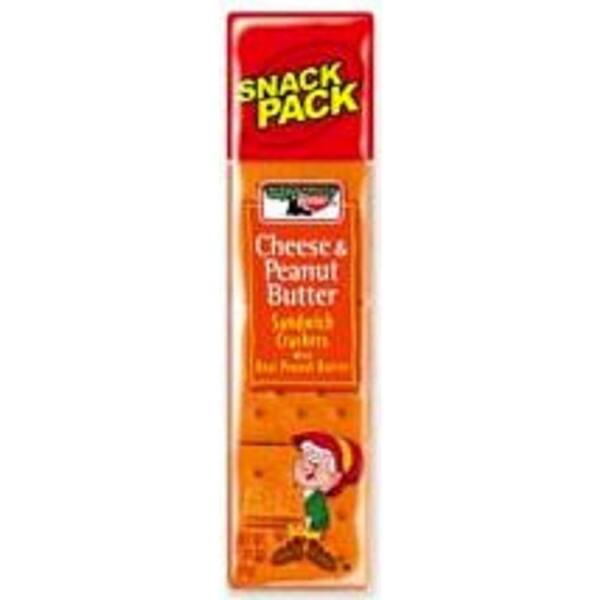 Keebler Peanut Butter Sandwich Crackers Snack Light, Buttery, Cheese-Flavored Crackers Made with Real Peanut Butter