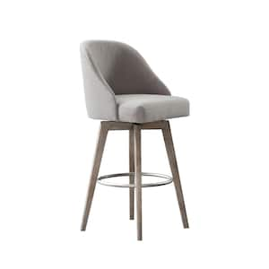 Walsh 30 in. Grey Wood Bar Stool