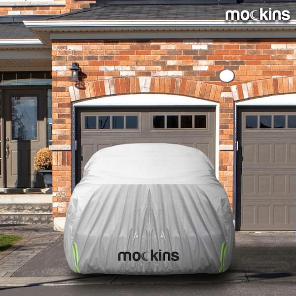 Mockins 190 in. x 75 in. x 60 in. Heavy-Duty Car Cover with Zipper Opening  - Breathable and Waterproof 190T Polyester MA-64 - The Home Depot