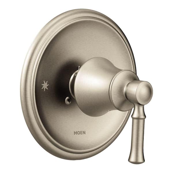 MOEN Dartmoor Posi-Temp Single-Handle Wall-Mount Shower Only Faucet Trim Kit in Brushed Nickel (Valve Not Included)