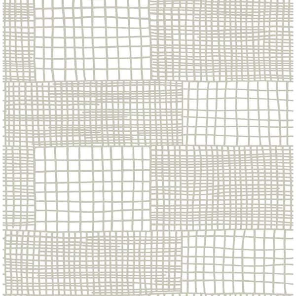 A-Street Prints Maxwell Grey Geometric Grey Paper Strippable Roll (Covers 56.4 sq. ft.)