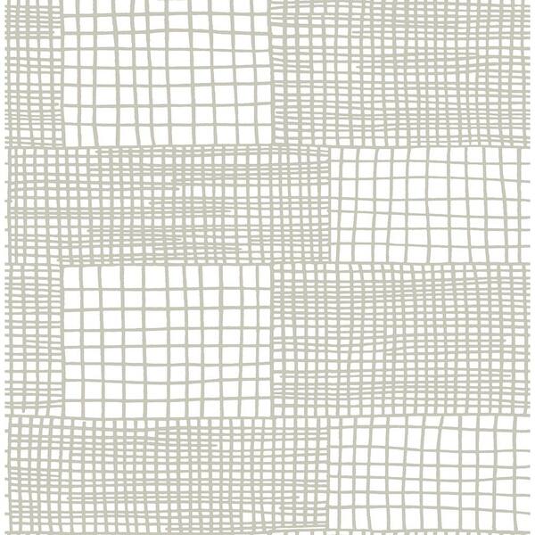 A-Street Prints Maxwell Grey Geometric Grey Wallpaper Sample