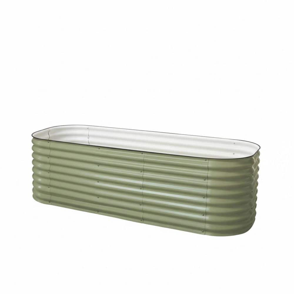 Olive Green Metal Oval Modular 10-in-1 Raised Planter Garden Bed Kits (96 in. L x 48 in. W x 26 in. H) price history on PriceWatchPro