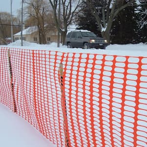4 ft. x 50 ft. Orange Plastic Snow Fence