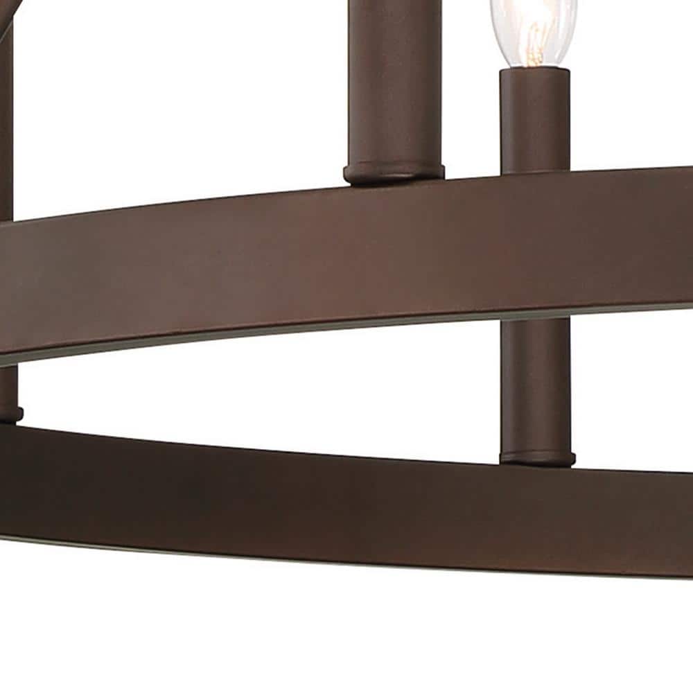 Oil Rubbed Bronze 12-Light Wagon Wheel Chandelier