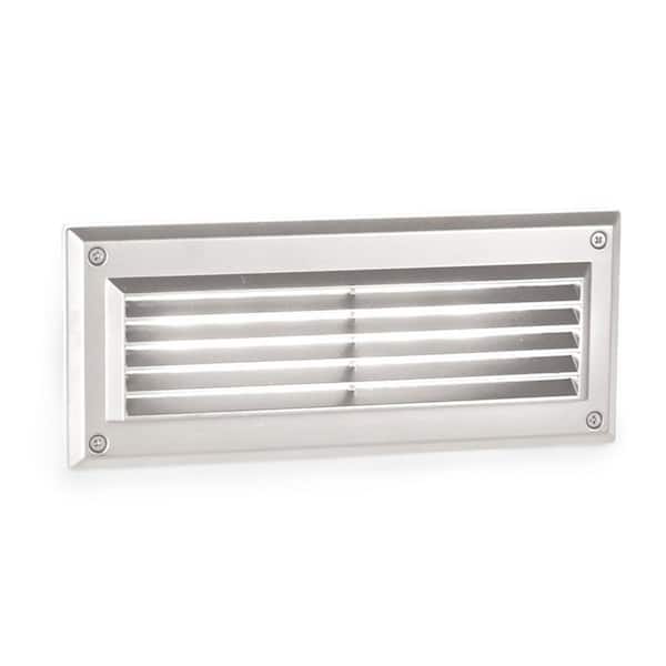 WAC Lighting Line Voltage 120-Volt Endurance Louvered White LED Brick and Stair Light 3000K
